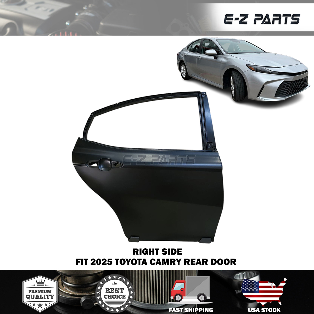 camry  Fit 2025 Toyota Camry Right Rear Door Passenger Side RH | eBay